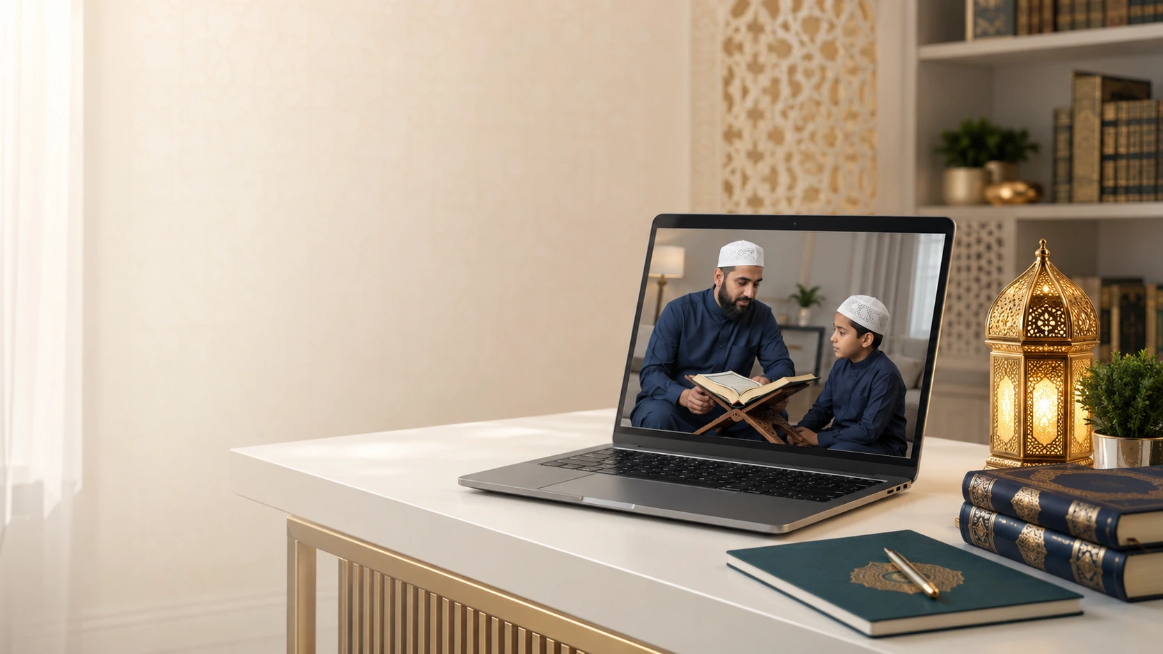 online quran classes with a qualified teacher and student